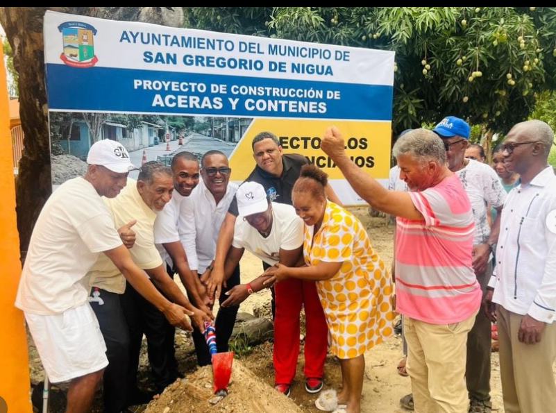 Alcaldía de Nigua inicia construcción de contenes en Los Melencianos